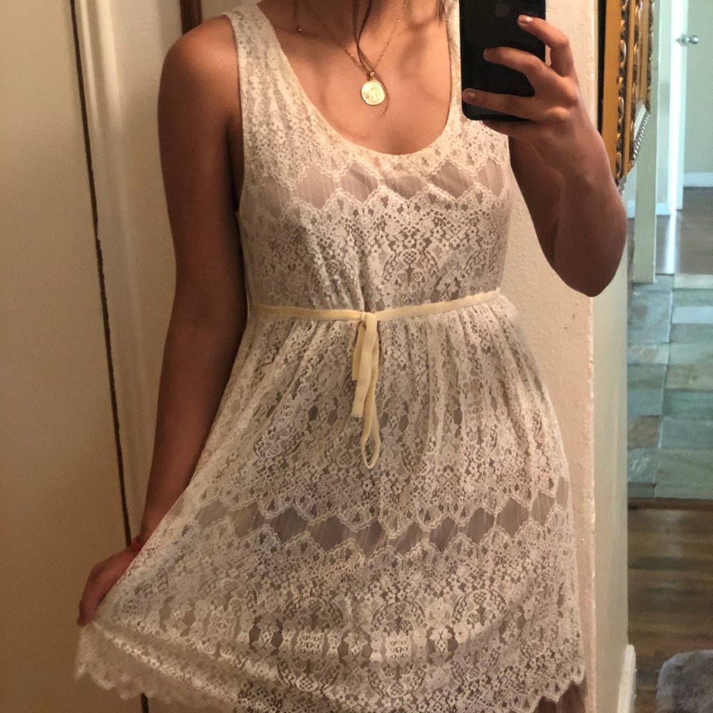 Cute White Lace Dress